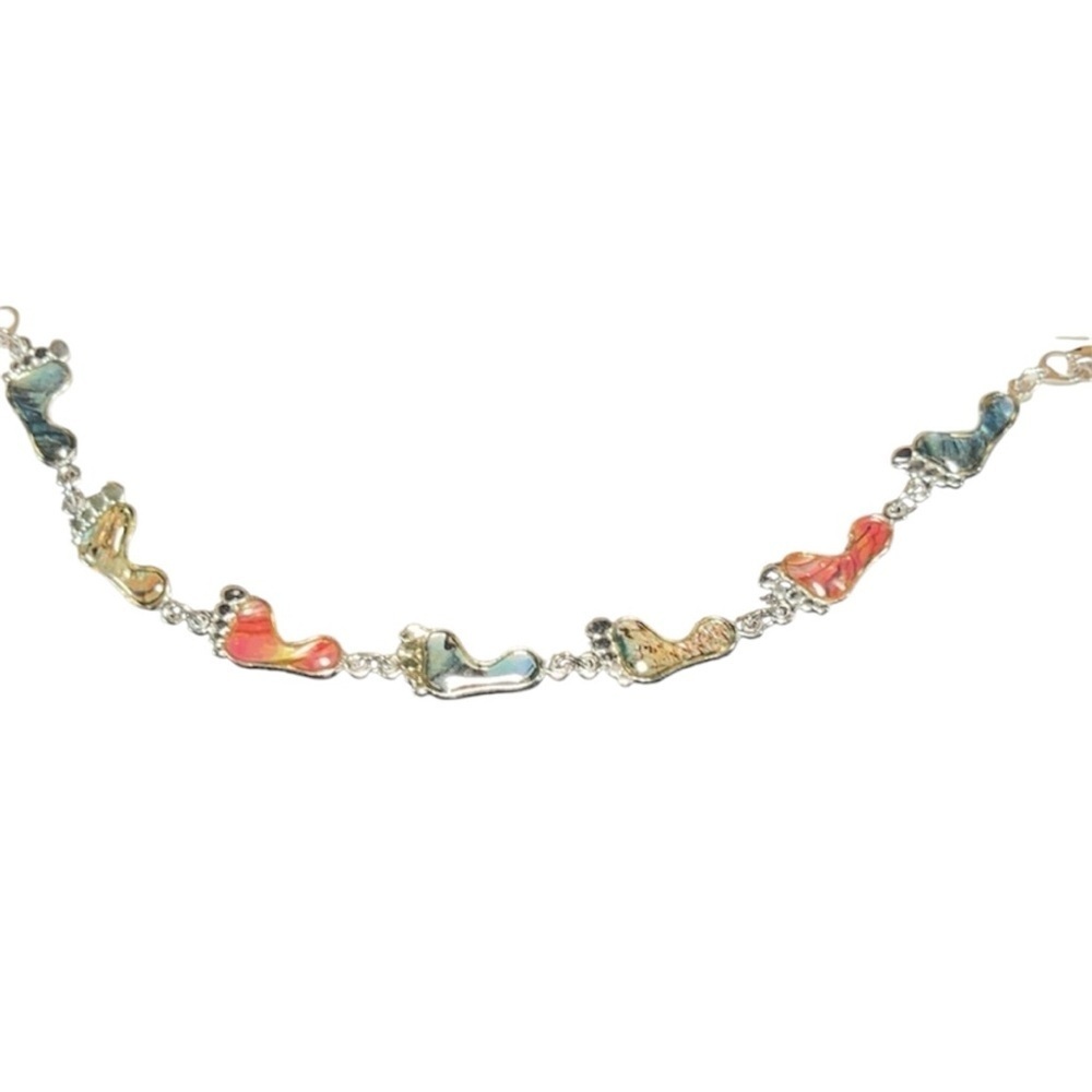 👋 3/$15 FASHION JEWERLY FOOTPRINTS BRACELET ❤️